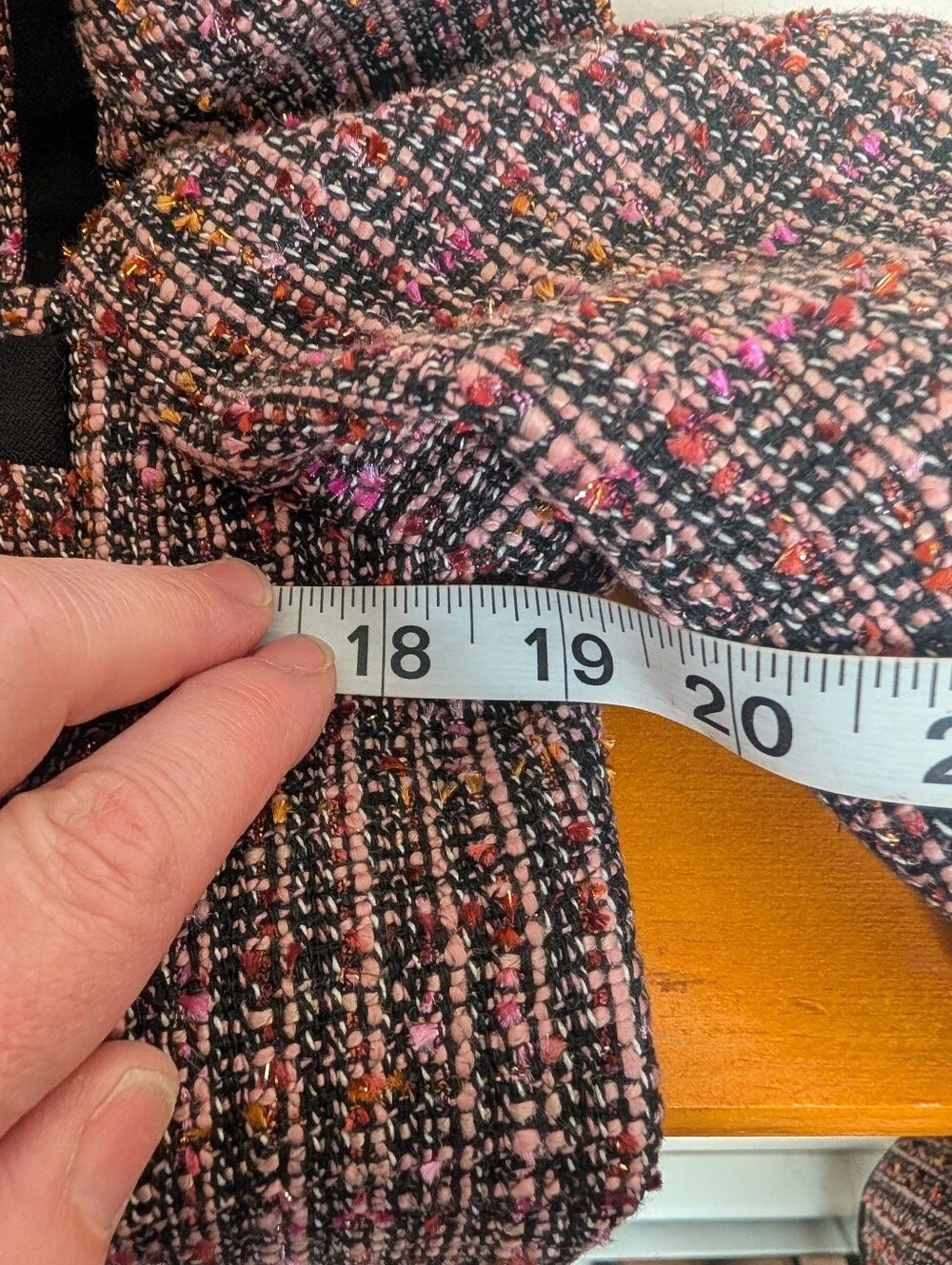 Kate Spade NY Puff Sleeve Tweed Jacket Black Multi Pink Metallic Size 6 $495